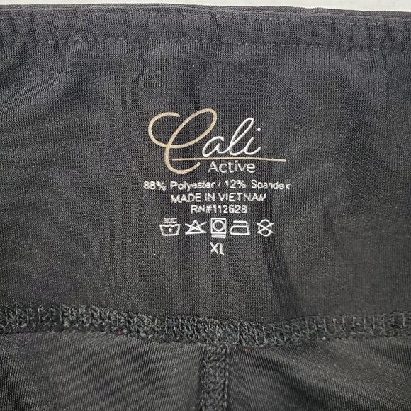 Cali Active Wear Criss Cross Leggings Black Size XL - Picture 7 of 11
